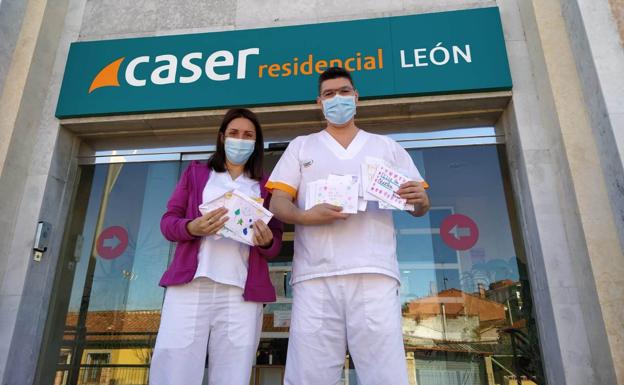 Peñacorada envía cartas de cariño a los abuelos de León