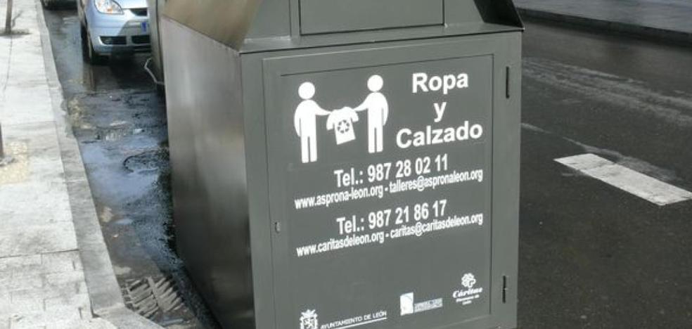 León instalará tres contenedores de recogida de ropa y calzado que gestionará Cáritas | leonoticias