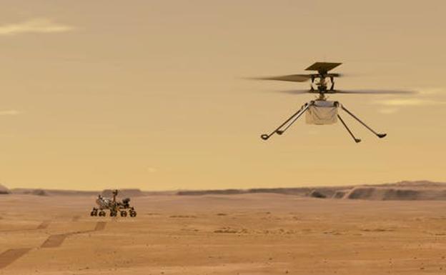 Los drones llegan a Marte