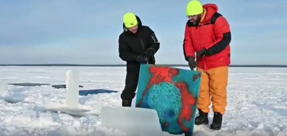 Art under the arctic ice