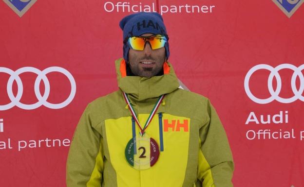 El leonés Javier Alonso Teresa, subcampeón de mundo máster en slálom