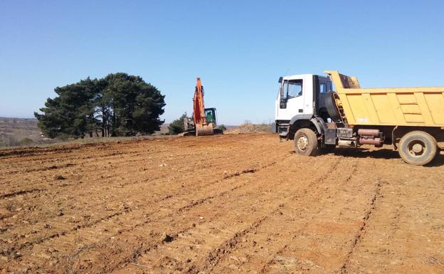 Inician la reforestación del vertedero ilegal de 'La Cantera' en La Aldea de la Valdoncina