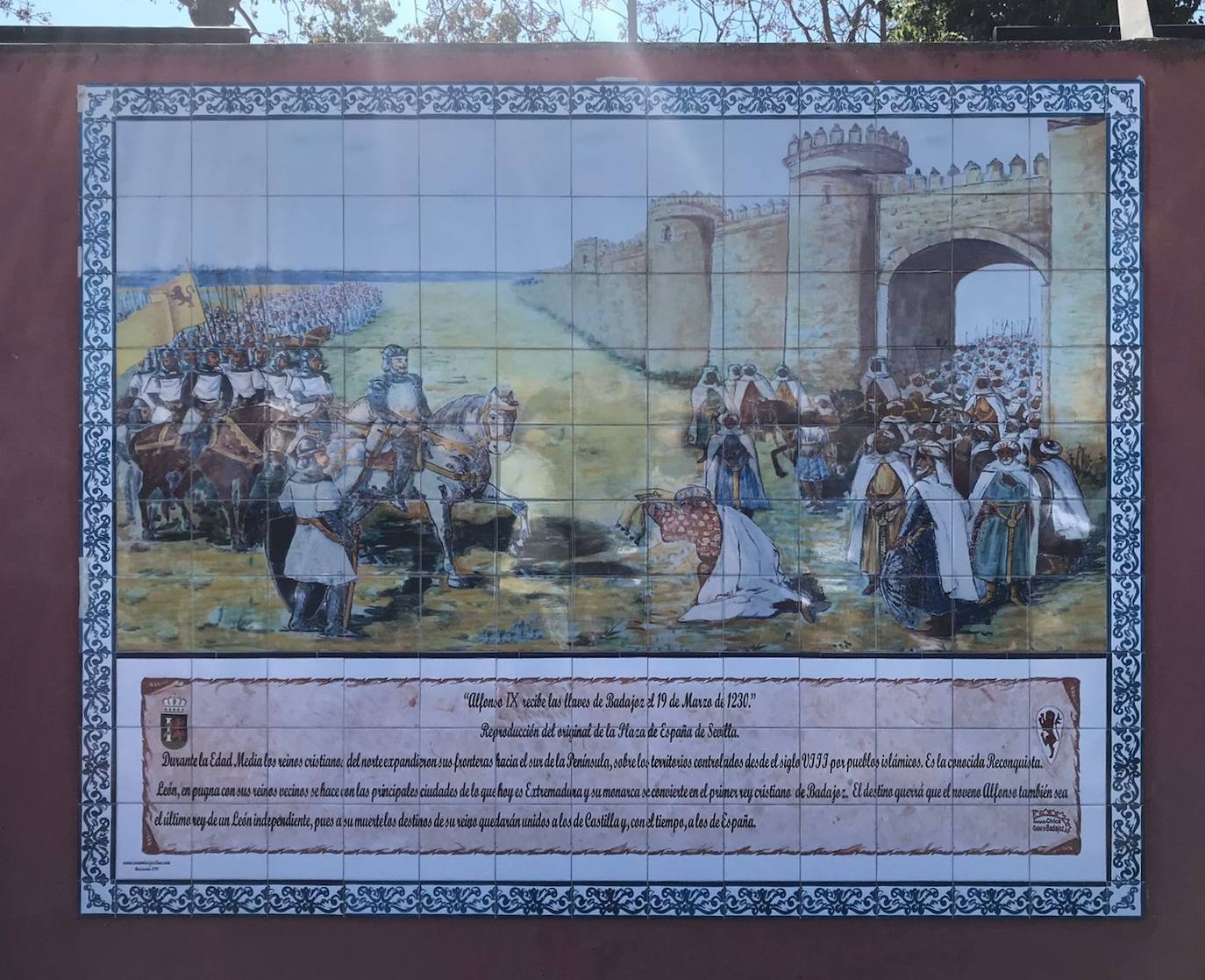 Badajoz inaugura un mural en honor a Alfonso IX