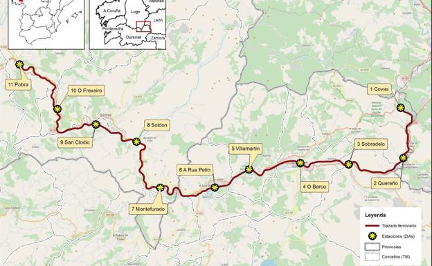 Adif licita las obras para la rehabilitación del cable de energía de un nuevo tramo de la León-A Coruña