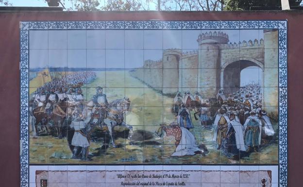 Badajoz inaugura un mural en honor al rey Alfonso IX de León