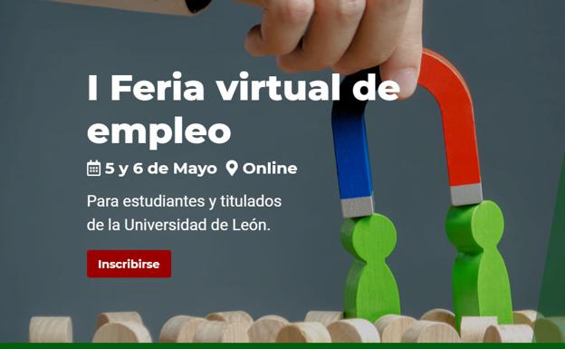 La ULE prepara la I Feria virtual de empleo para alumnado de últimos cursos