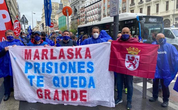 Los funcionarios de prisiones de Mansilla de las Mulas se concentran en Madrid para reclamar sus derechos