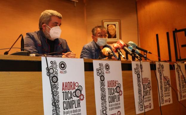 UGT y CCOO organizan un 1º de mayo «ordenado y prudente» para reclamar que se cumpla «con León y sus trabajadores»