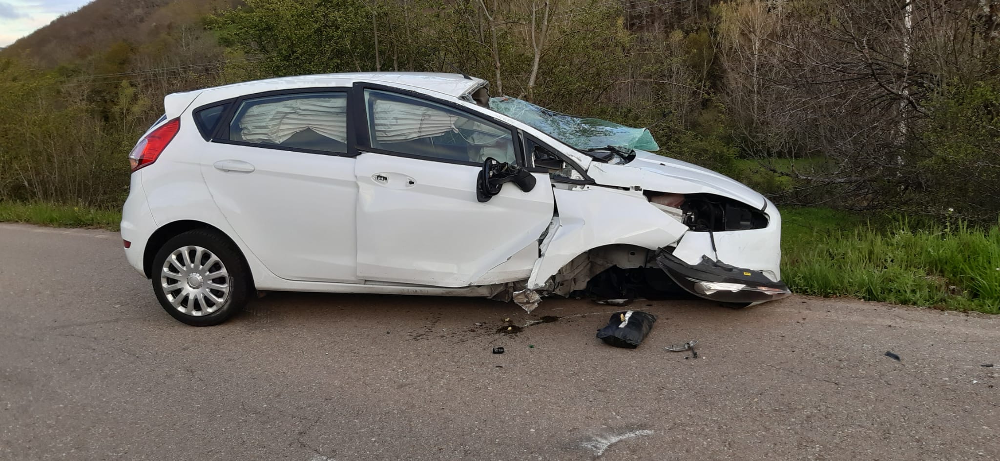 Accidente en Vegacervera