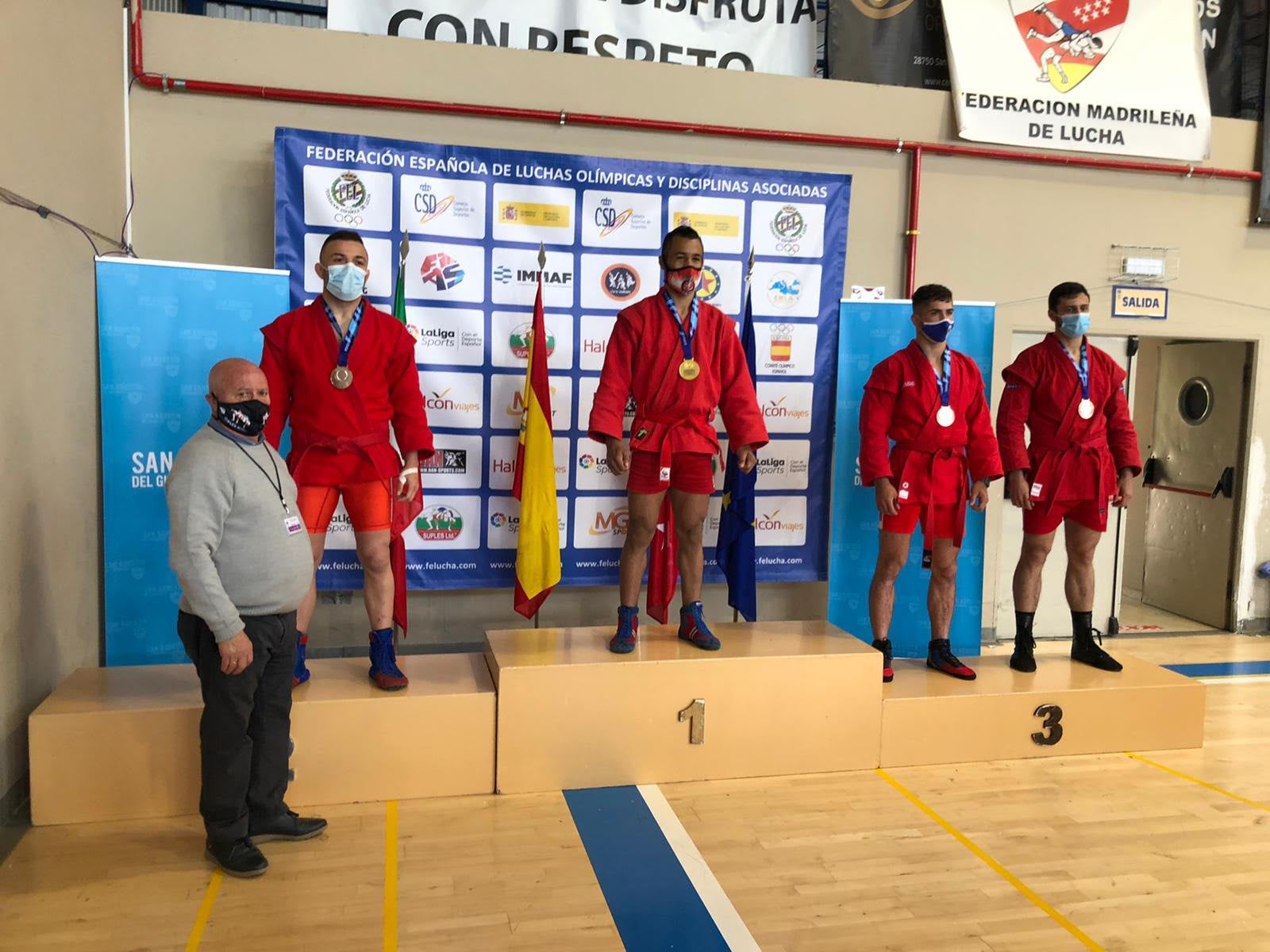 El luchador leonés Jonathan González, subcampeón en el Campeonato de España de Sambo y Combat
