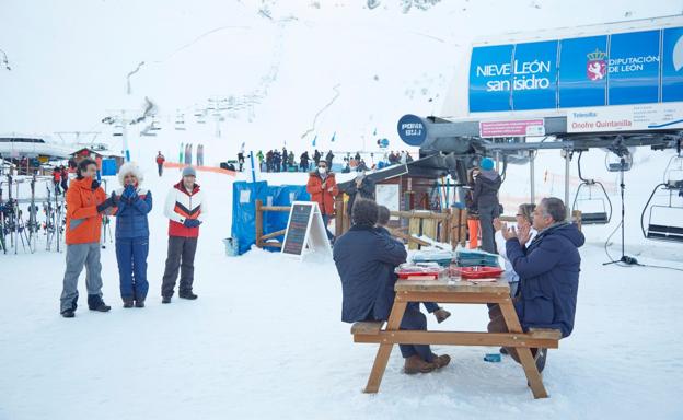 León brilla sobre la nieve en una prueba que dejó «helados» a los concursantes de MasterChef