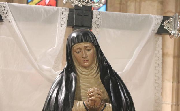 La imagen de la Virgen de la Amargura, de la Real Cofradía de Minerva y Vera Cruz formará parte de las Edades del Hombre