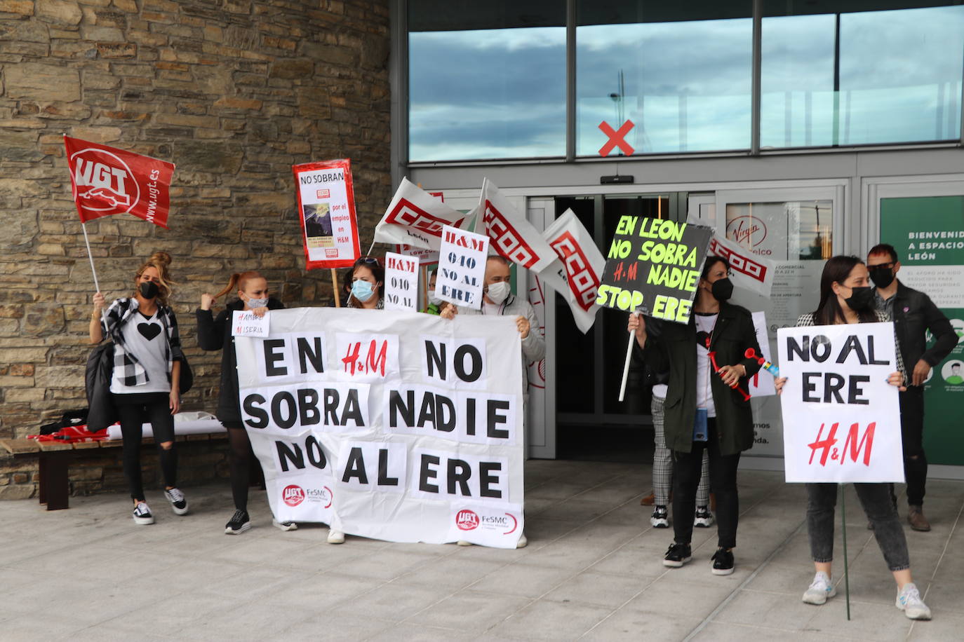 Protestas contra H&M en León