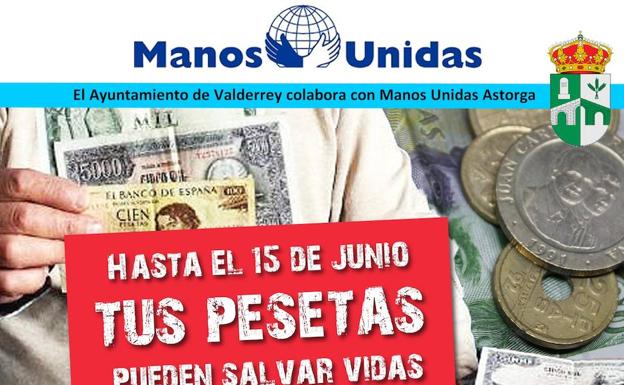 Pesetas 'solidarias' en Valderrey