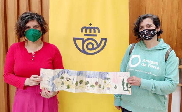 Correos difunde el patrimonio natural del Camino de Santiago a través de una guía de árboles ilustrada