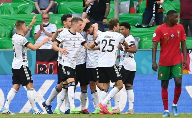 Alemania da un baño a Portugal
