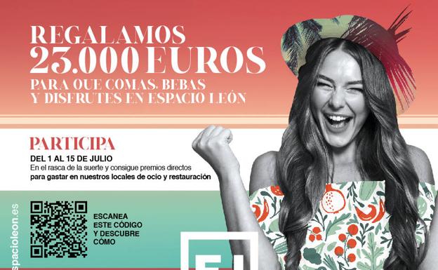 Espacio León invita a sus clientes a comer, beber y disfrutar en el Centro Comercial regalándoles 23.000 euros