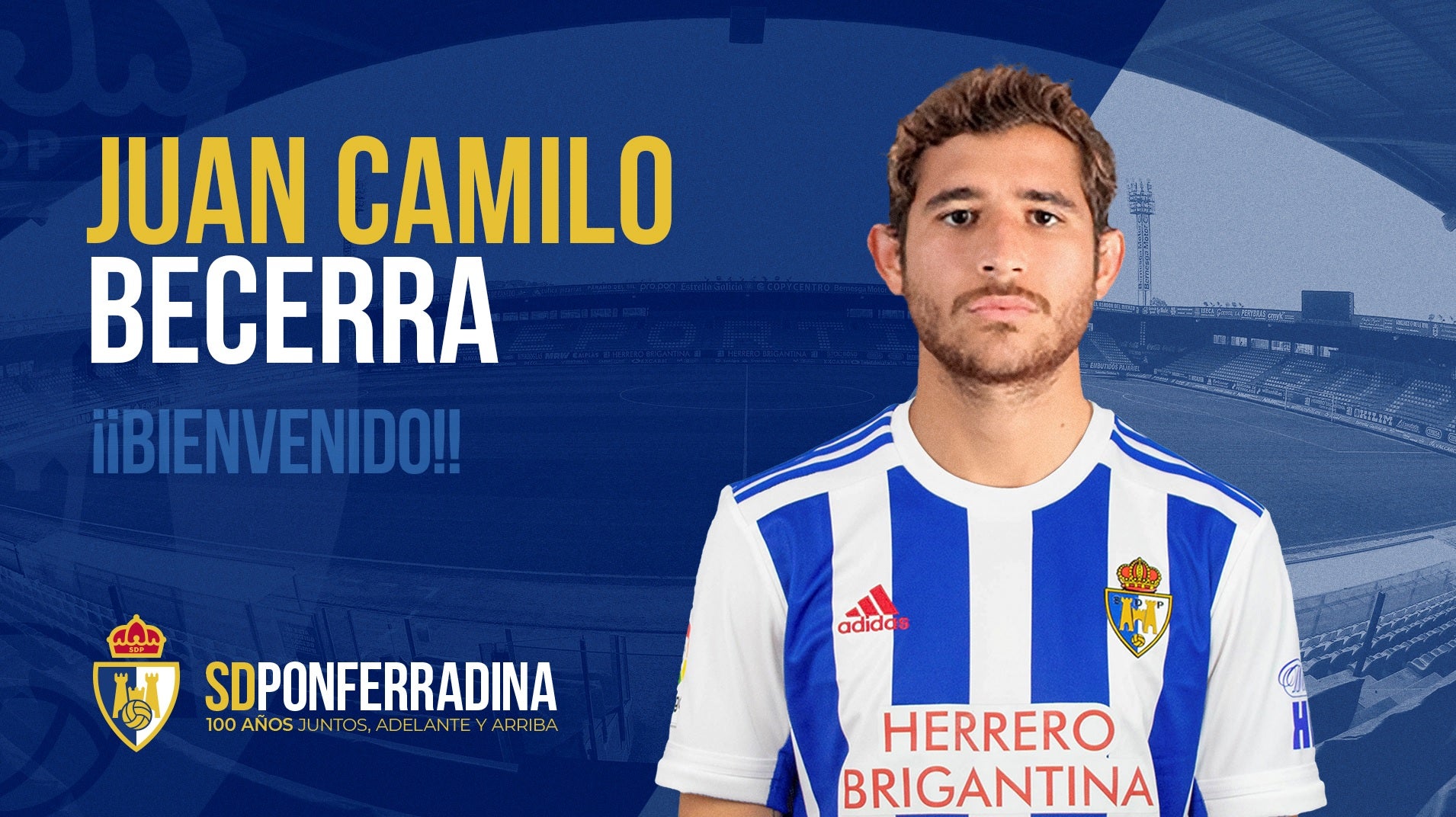 El delantero Juan Camilo Becerra llega cedido a la Ponferradina