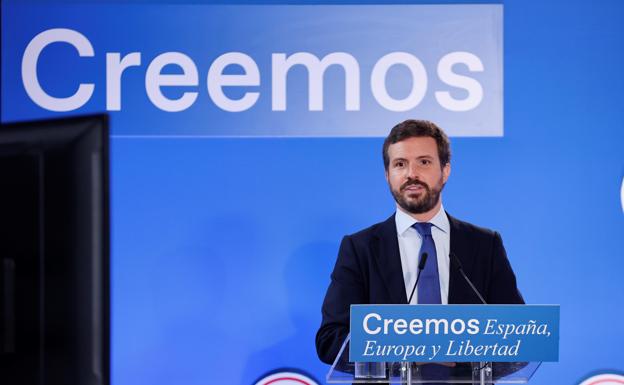 Casado promete «desfibrilar» España en tres meses si llega a la Moncloa