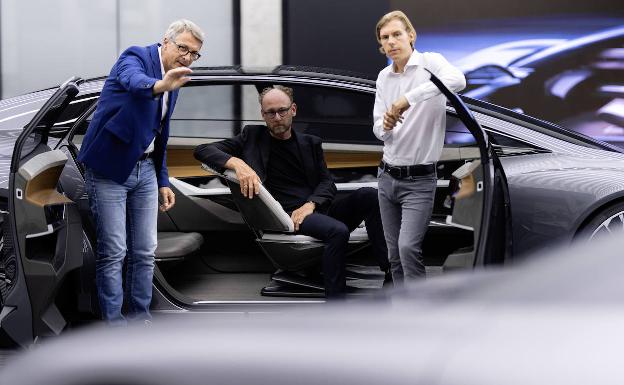 Mark Lichte, Philipp Römers y Norbert Weber, responsables de diseño de Audi /Audi