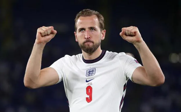 Harry Kane celebra un gol en esta Eurocopa. /EP