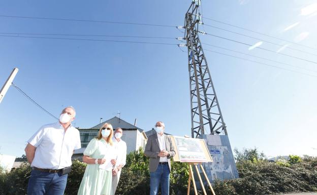 Ponferrada soterra 1,2 kilómetros de línea de alta tensión en la zona de Cuatrovientos