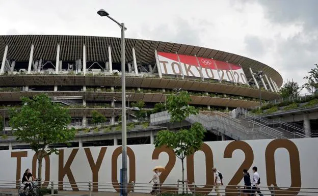 El Estadio Nacional de Tokio donde tendrá lugar la presentación de los Juegos/EFE