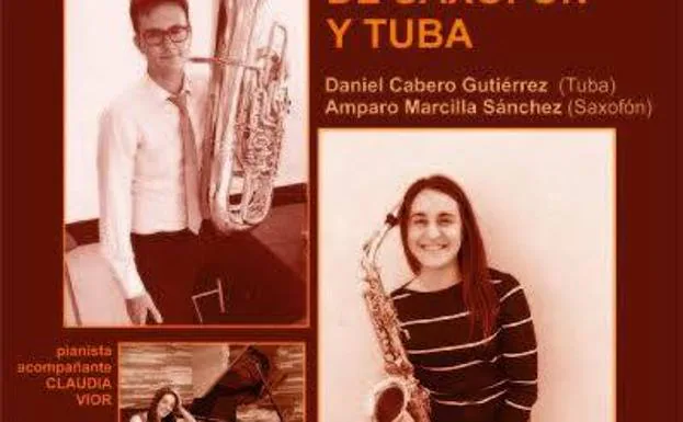 La tuba y el saxo ponen la banda sonora al Teatro Municipal bañezano
