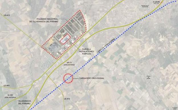 La Junta aprueba 1,5 millones de euros para iniciar la construcción del ramal de acceso ferroviario a Villadangos del Páramo