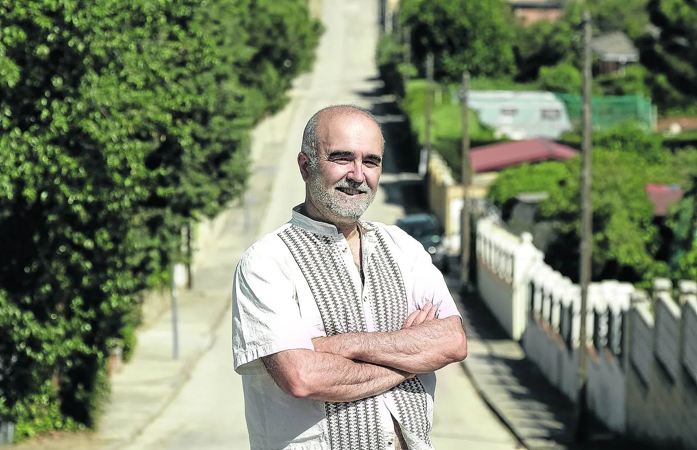 Julio Pérez Díaz, fotografiado cerca de su casa./óscar chamorro