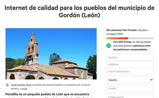 El vecindario de Peredilla se moviliza para poner fibra óptica en los pueblos de La Pola de Gordón