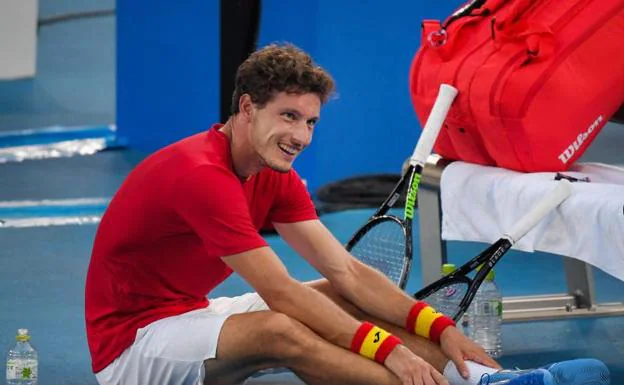 Pablo Carreño, tras conquistar el bronce. /Efe