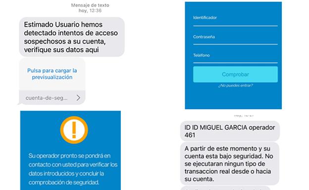 La Policía alerta de una nueva estafa bancaria mediante SMS y llamadas