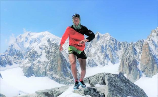 Otra gesta de Manuel Merillas: bate el récord de ascensión al Mont Blanc