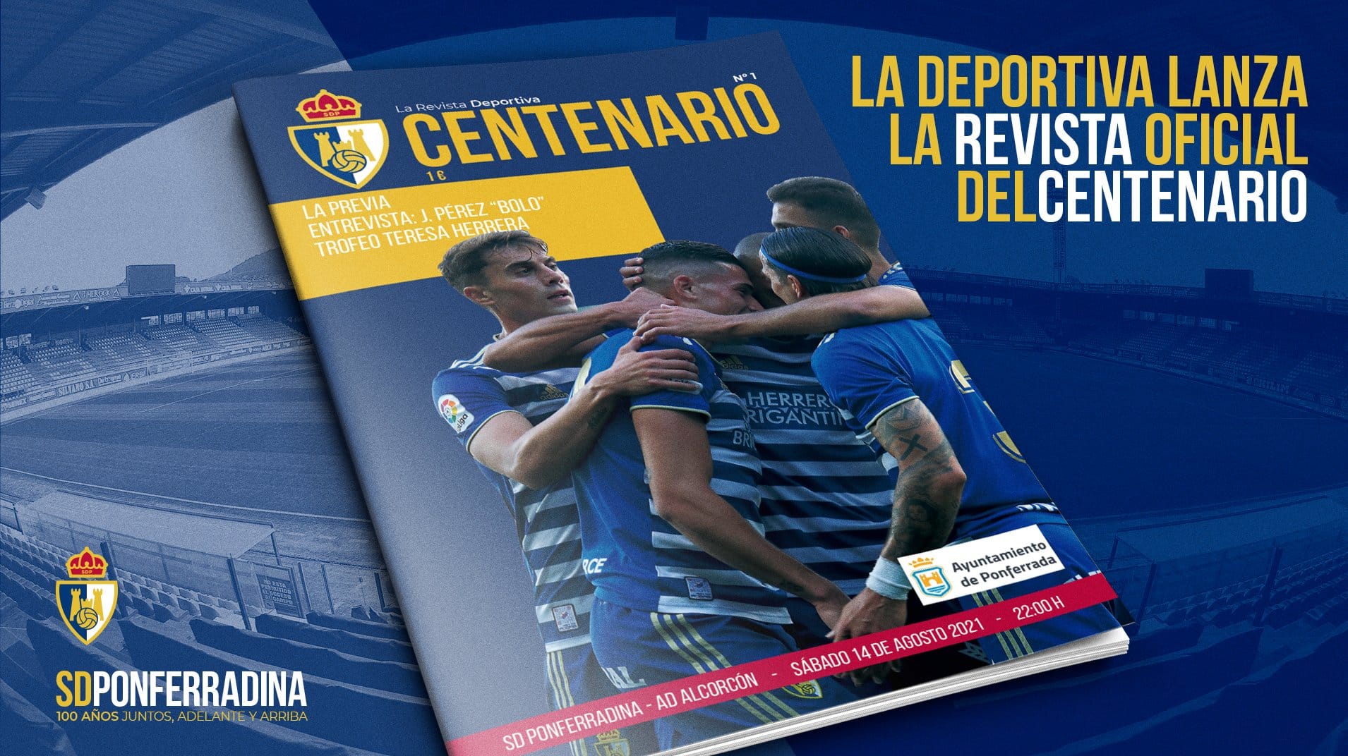 La Ponferradina estrena su revista oficial del centenario