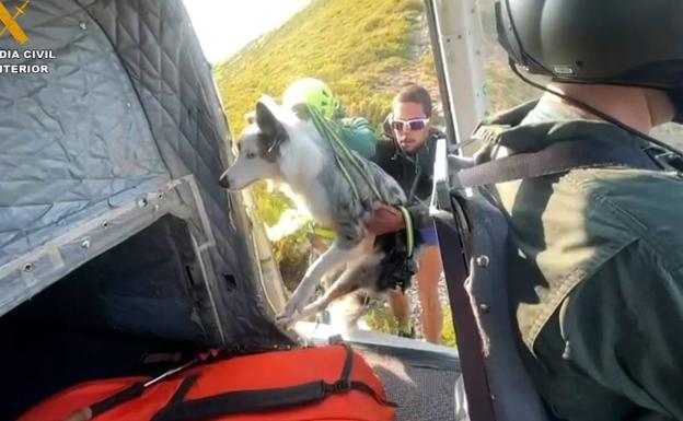 La Guardia Civil rescata a dos montañeros en el Pico Muxiven