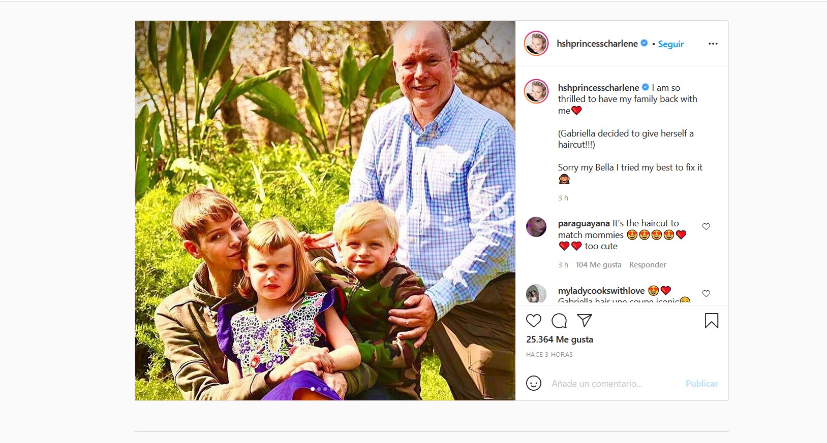 En las imágenes que ha subido a sus redes sociales no hay contacto físico ni visual entre el príncipe de Mónaco y su mujer /instagram