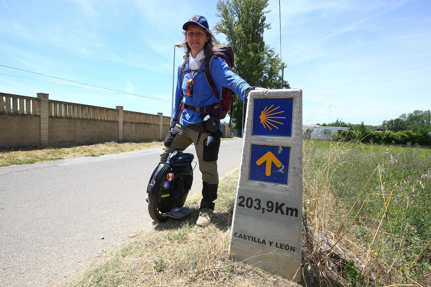 Severine Musa, peregrina del Camino de Santiago