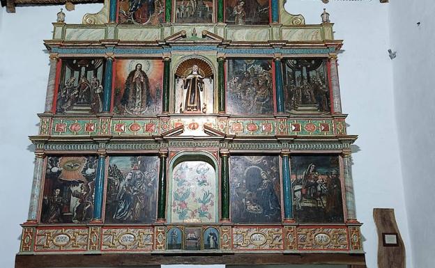 Ambasaguas inaugura el retablo restaurado de la ermita de la Virgen de Viforcos