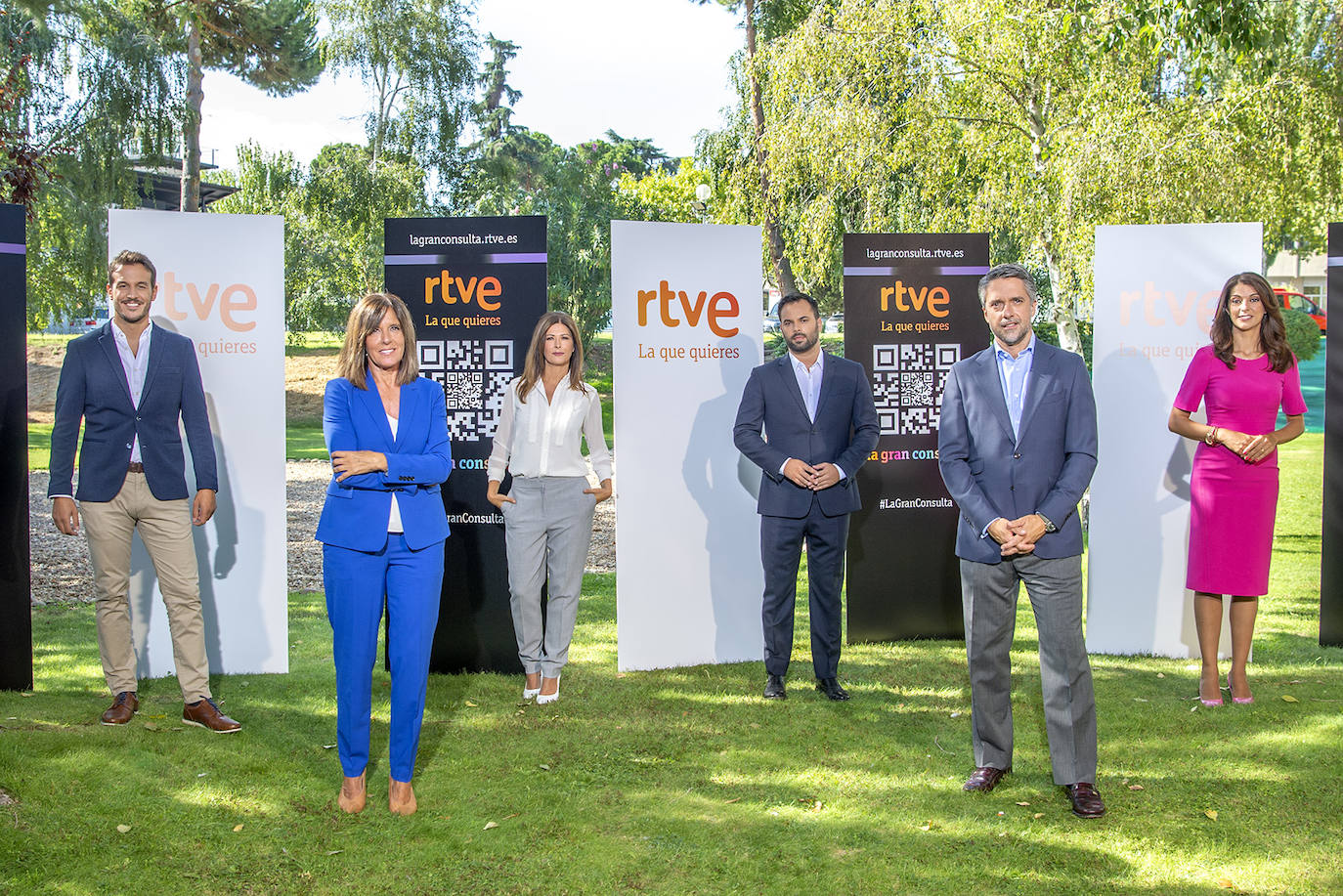 Presentadores de los espacios informativos de RTVE./R. Tejedor