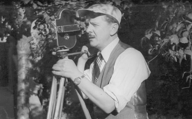 Proyección de películas antiguas sobre El Corpus de Laguna de Negrillos