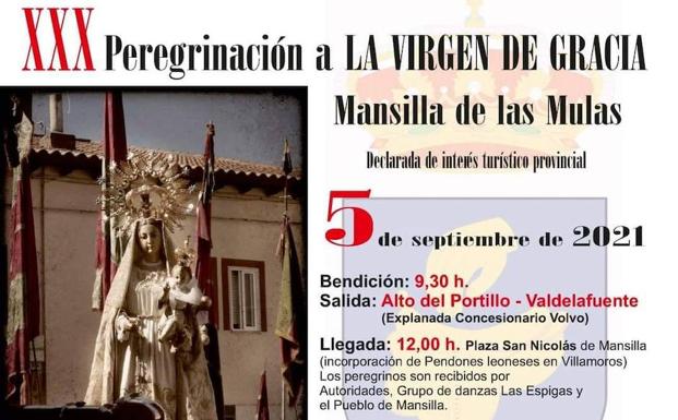 Mansilla de las Mulas celebra el domingo 5 la XXX peregrinación a la Virgen de Gracia