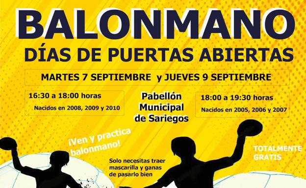 El Balonmano Sariegos organiza una jornada de puertas abiertas