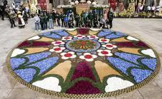 Así será la alfombra de flores que lucirá la Plaza de Regla de León con motivo de San Froilán este domingo
