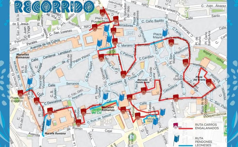 San Froilán 2021: un recorrido por la ciudad carro a carro, pendón a pendón