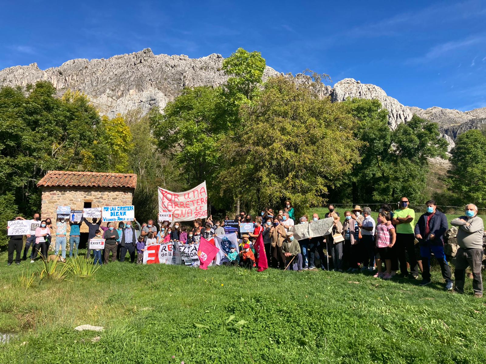 Protestas de un pueblo que se siente abandonado