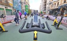 Ordoño II se convierte en una gran pista de bici estática de la mano del I Maratón Ciudad de León de leonoticias