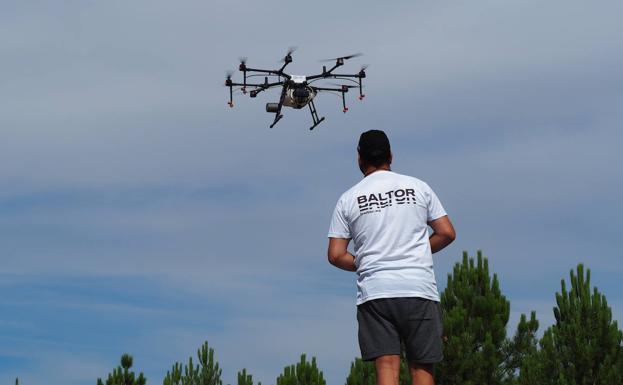 Una empresa leonesa proyecta el uso de drones para luchar contra las plagas del campo y contra la despoblación