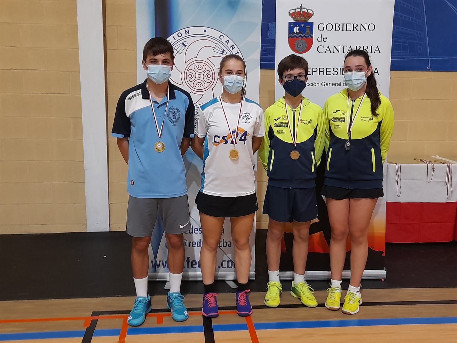 El Ordoño II consigue dos medallas en la prueba territorial de bádminton celebrada en Cantabria