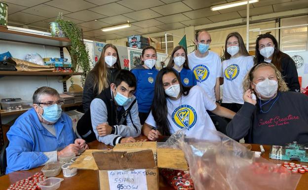 El Olímpico encuentra apoyo en el centro ocupacional de Asprona León